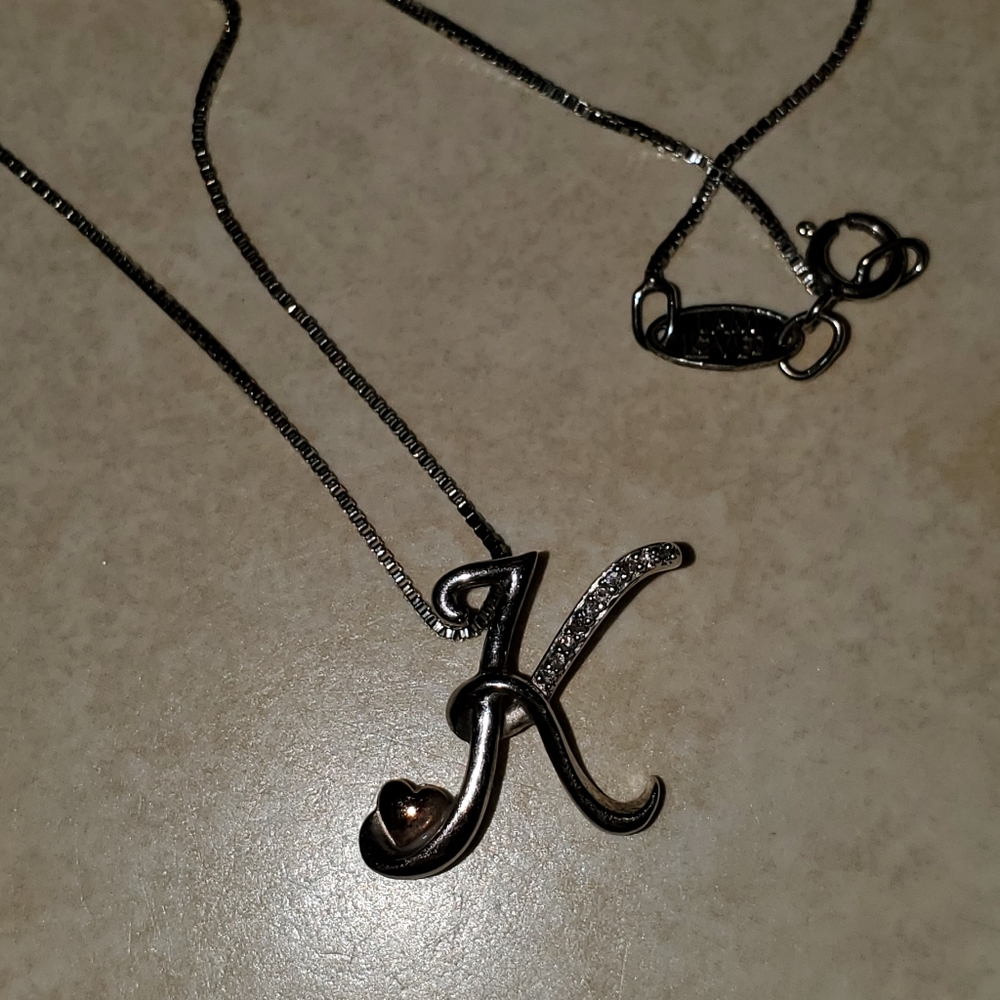 I Am Loved Necklace letter "K" - Picture 1 of 3